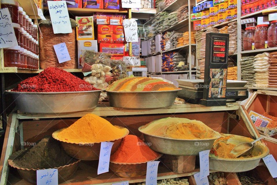 Spice shop in Iran