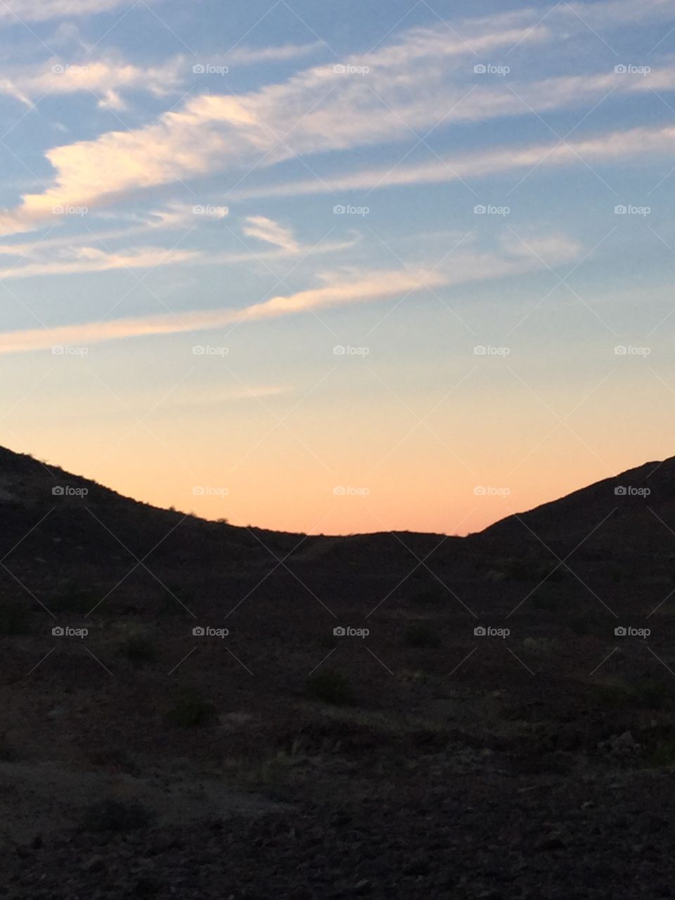 Desert sunset 