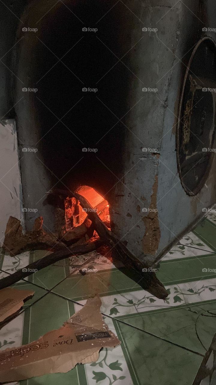 wood burning oven