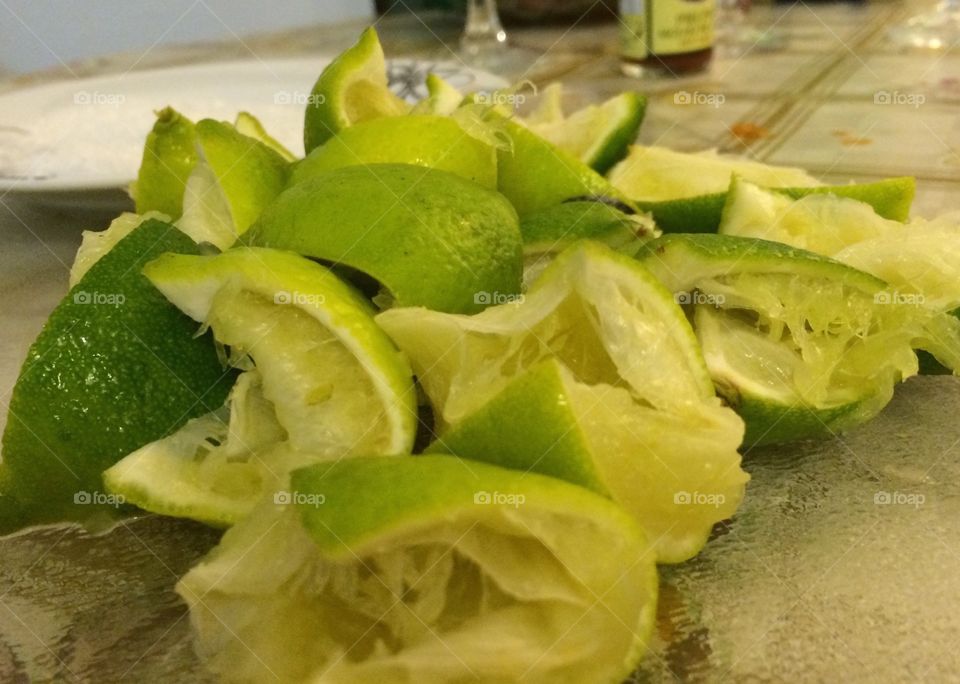 Marguerita night. getting the lime juice ready for Margueritas!