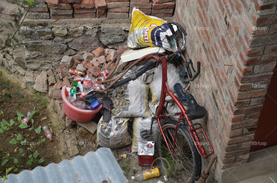 Garbage, People, Street, Waste, Bike