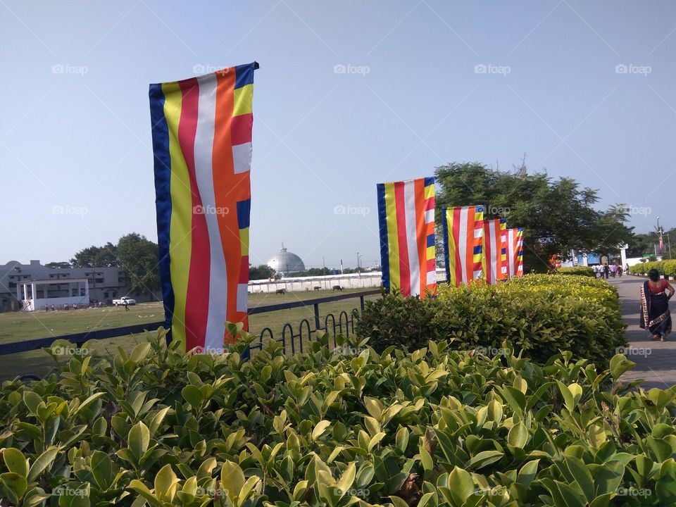Panchshil flags