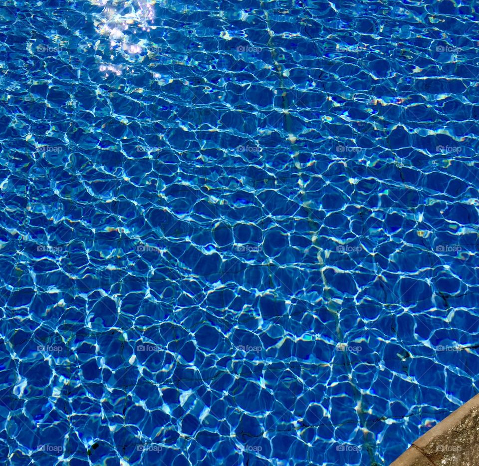 Rippled water in pool