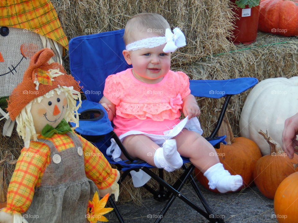 say cheese. This was a picture I took of a toddler at the Oct festival 2015 in Graham Texas