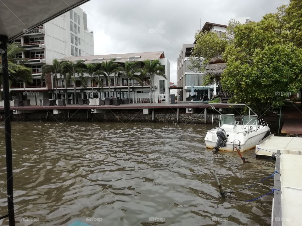 Hotel View from the open ferry