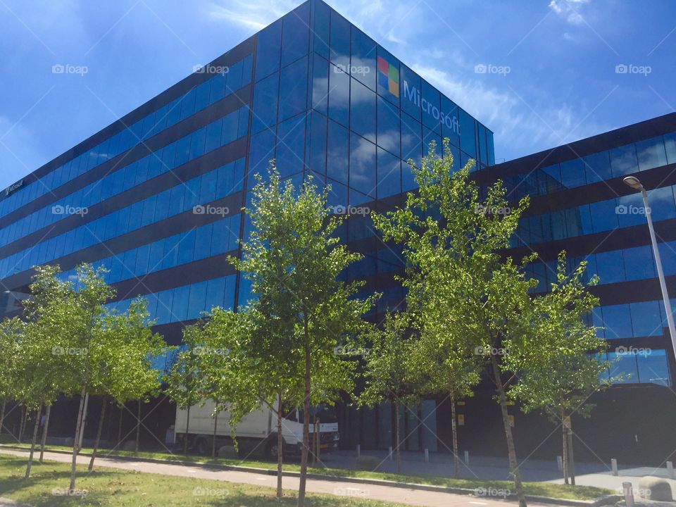The Microsoft building in Amsterdam