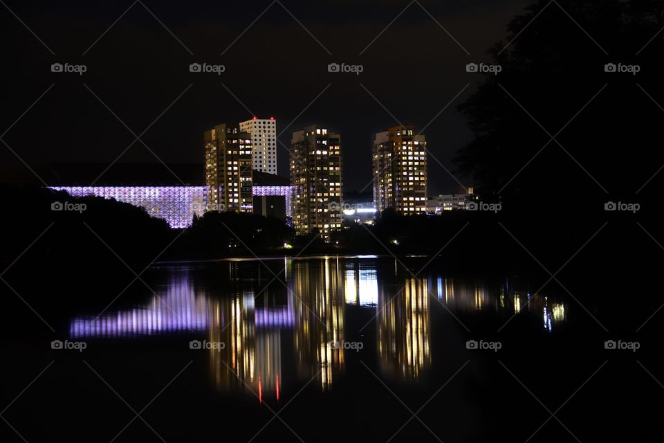 Arena Staden, Sweden  at night