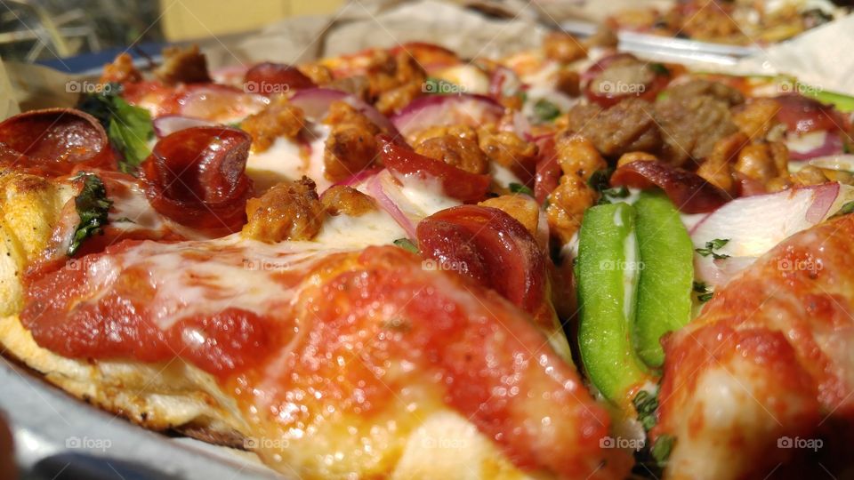 Closeup of Pizza