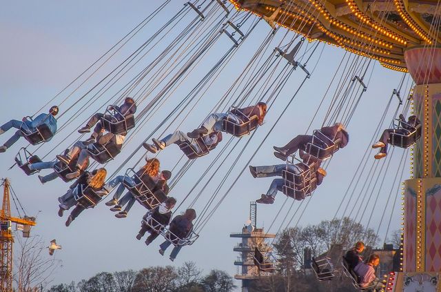 On the carousel