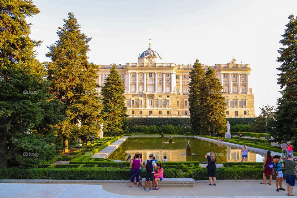 The Royal palace in Madrid 