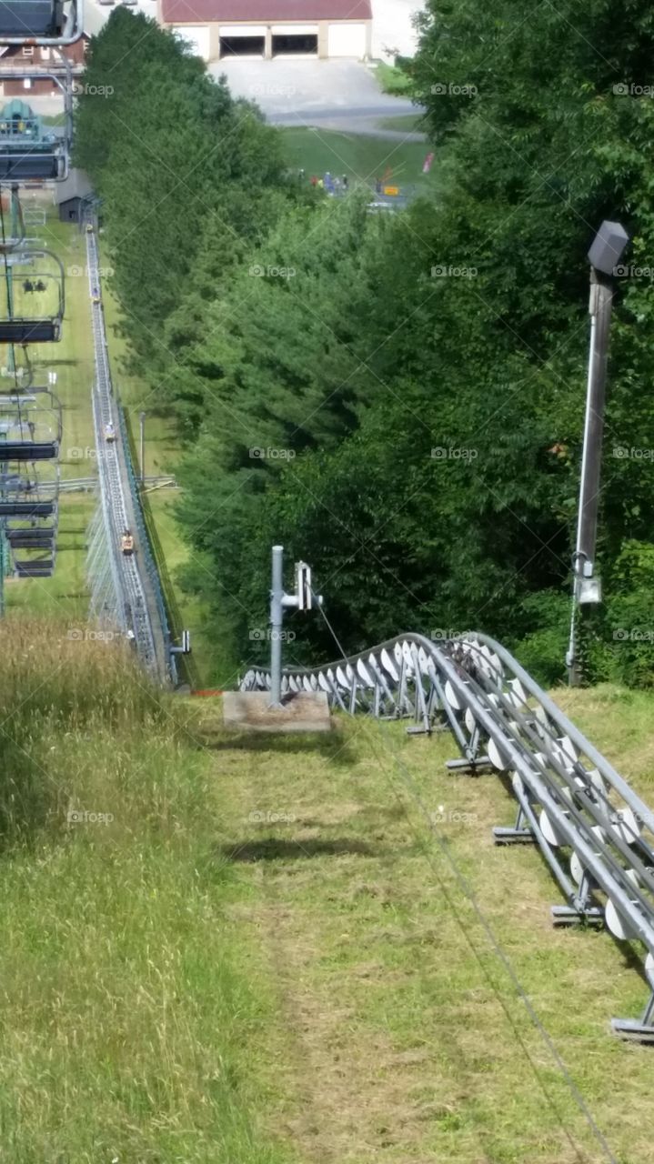 Mountain roller coaster 
