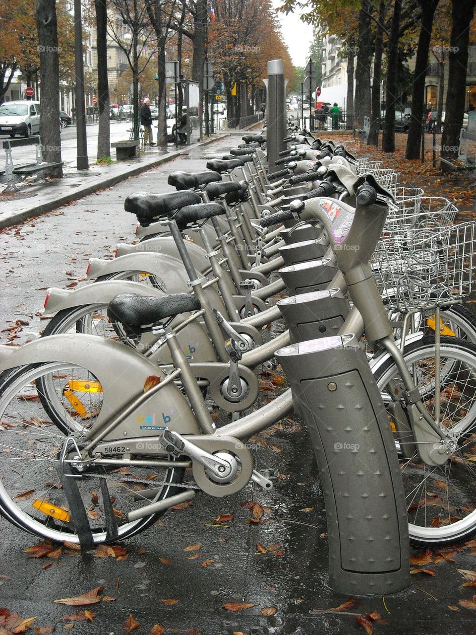 Bike rack in Paris