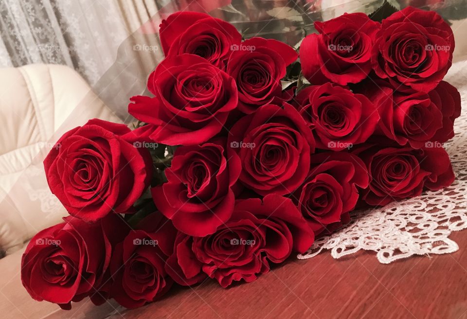 Red rosses