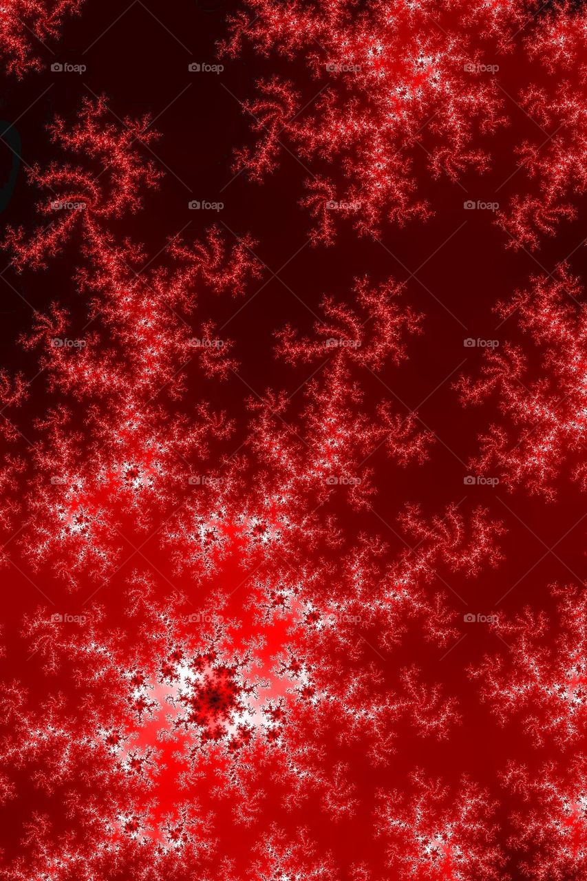 Glowing Red Fractal