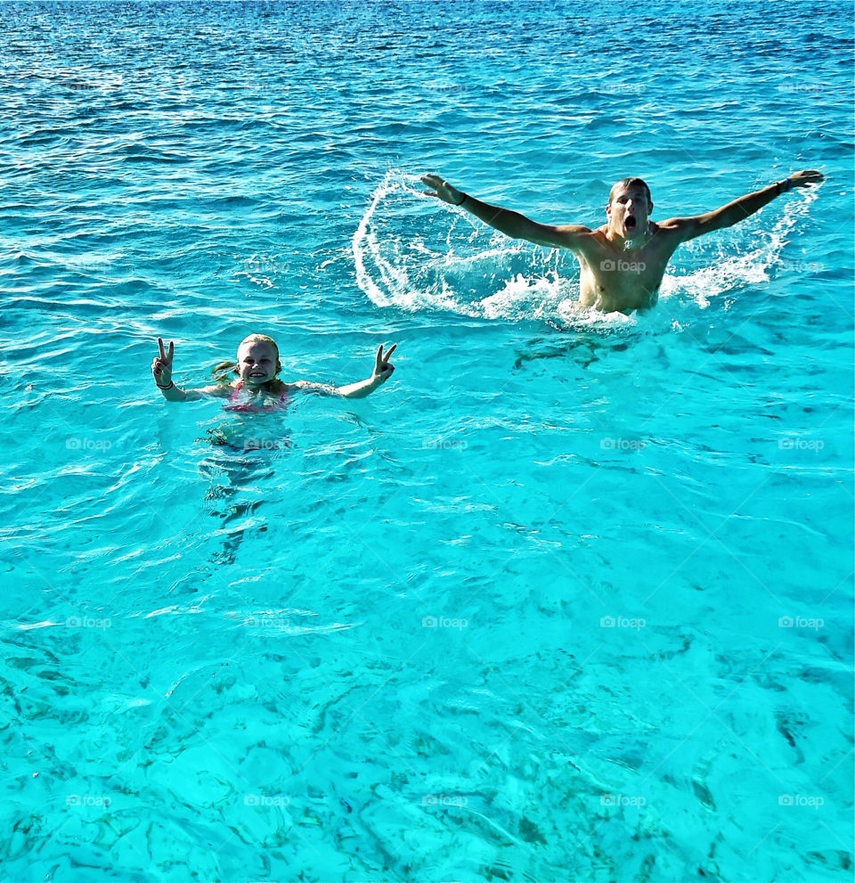 ocean girl happy blue by hyperr