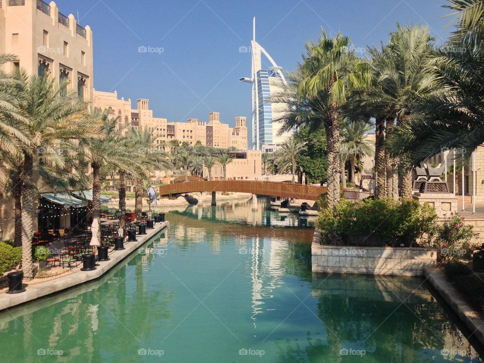 View of Burj al Arab in Dubai 