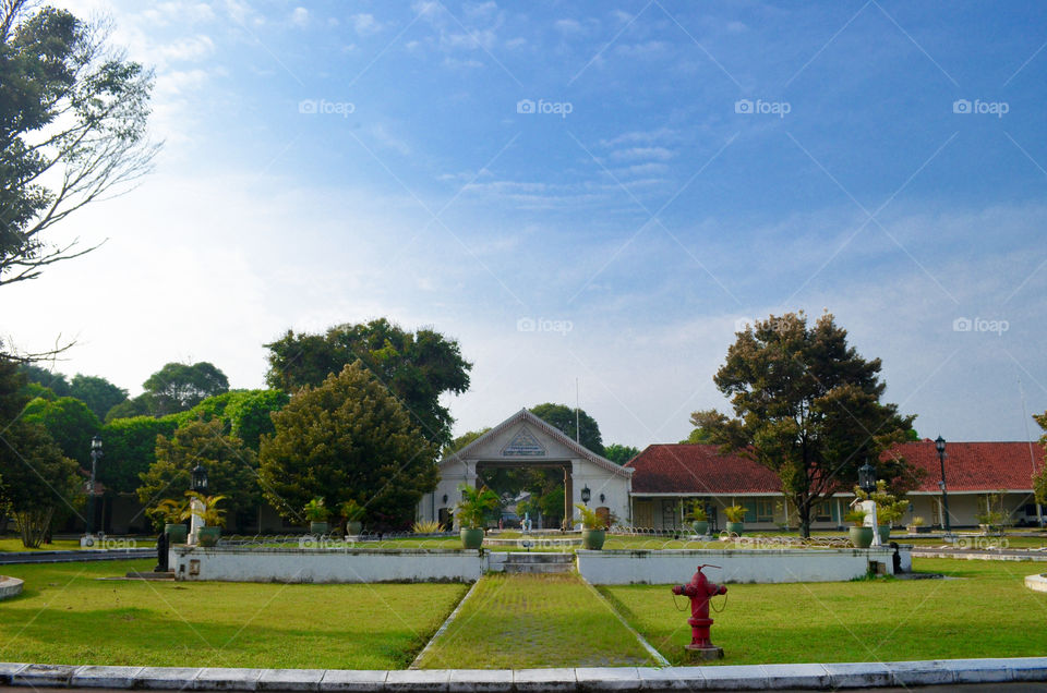 Beautiful view in kraton Yogyakarta