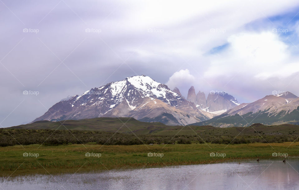 Snow, Mountain, Landscape, Lake, No Person