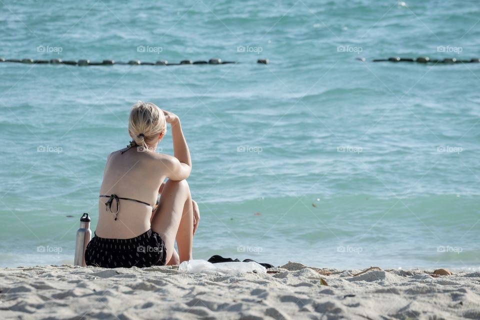 Beautiful woman on the Thailand beautiful beach