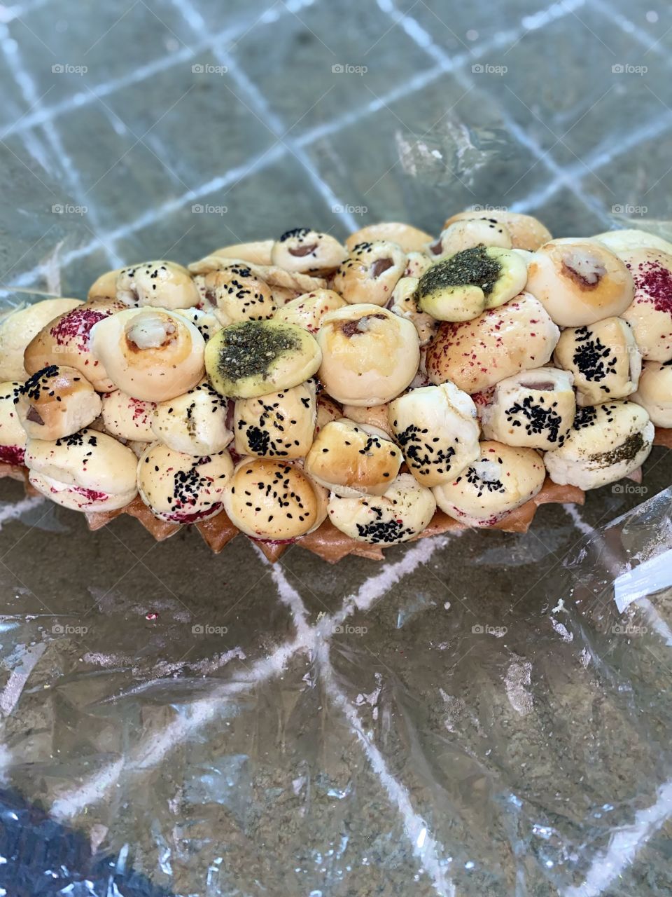 Mixed pastries with soft drink