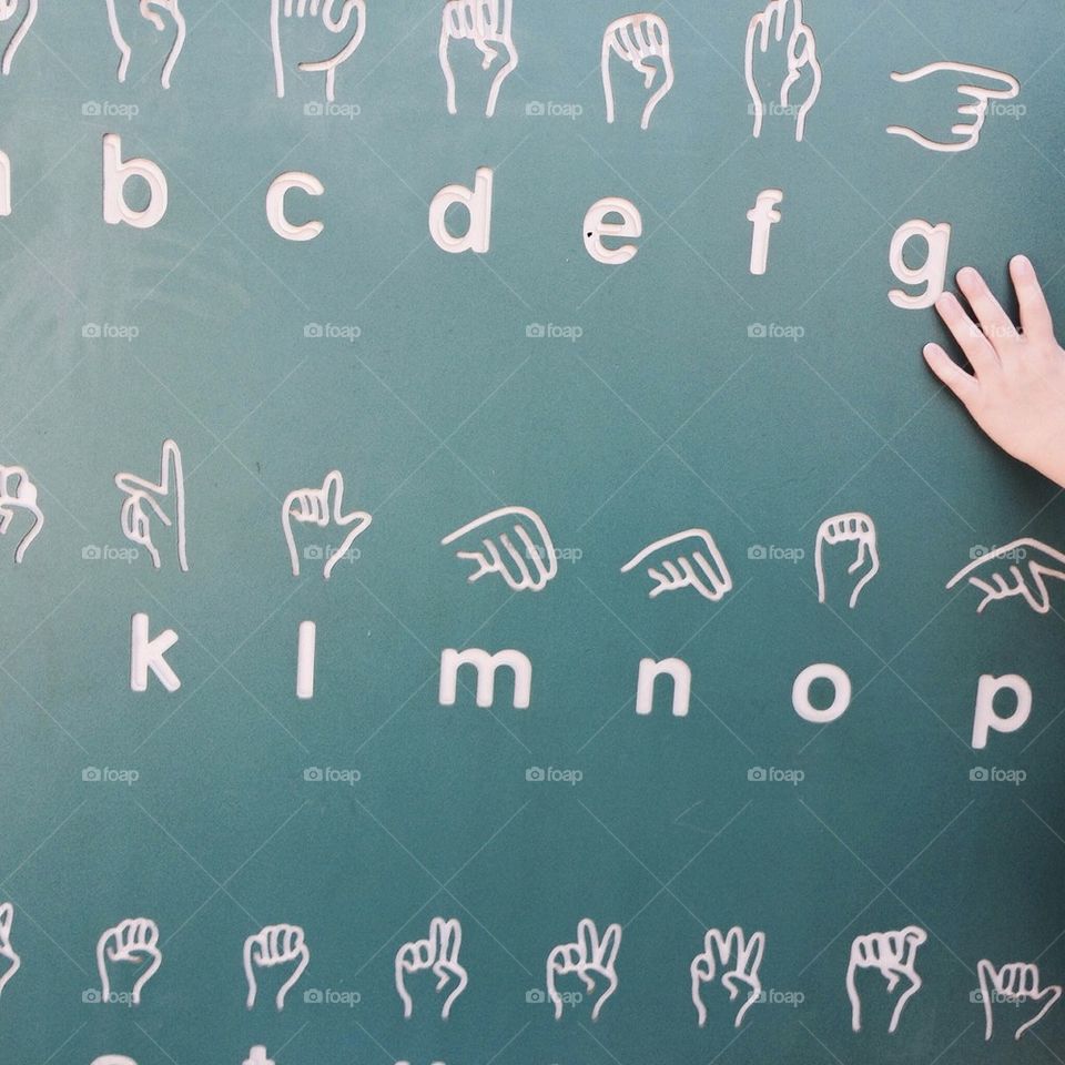 Playground sign language