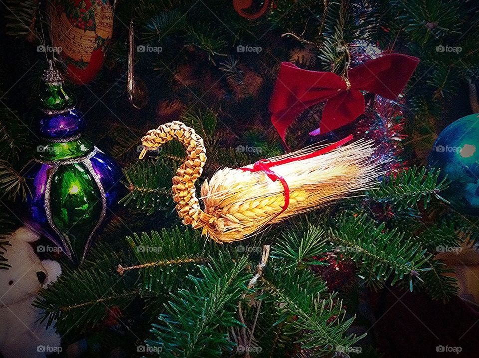 Christmas Straw Swan