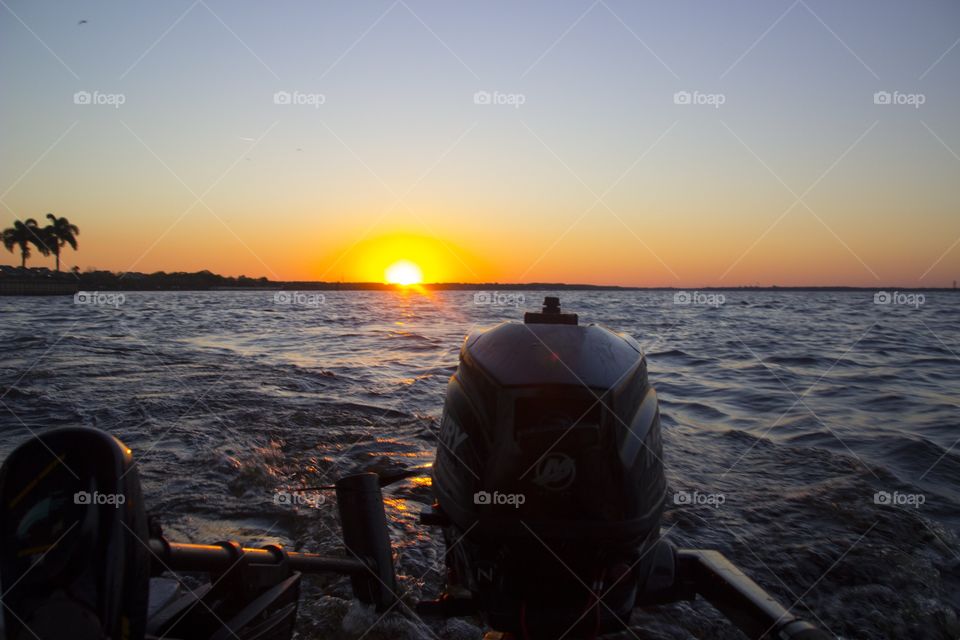 Sunset, Water, Sea, Ocean, Beach