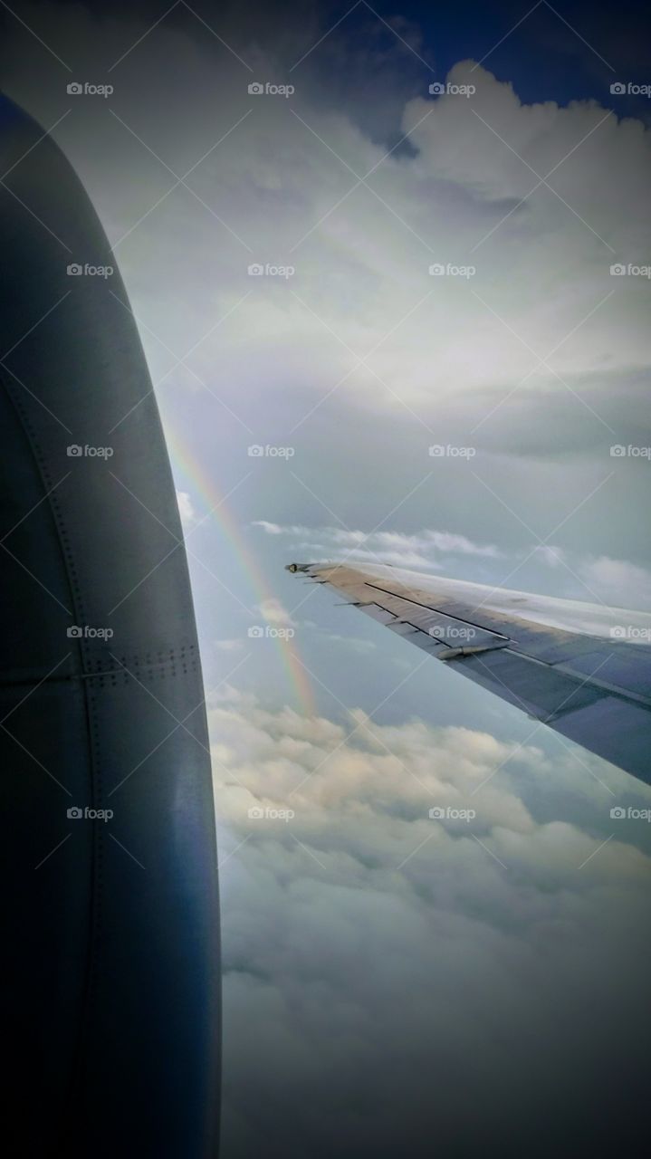 Rainbow at 35,000 feet