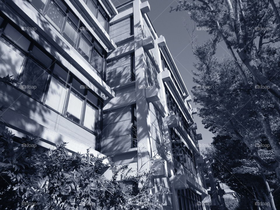 black and white architecture. taking pictures in downtown Sacramento