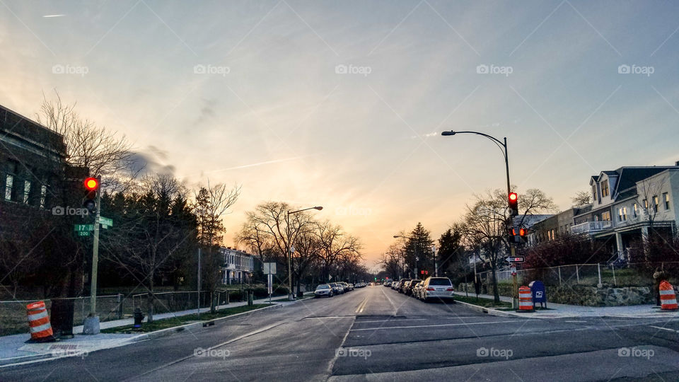 Washington DC sunset