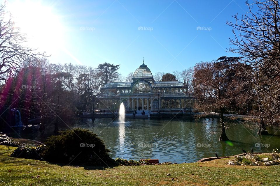 The Crystal Palace (Palacio de Cristal) in Retiro Park, Madrid