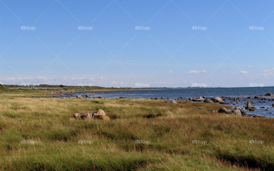 Landscape at Mölle in Skåne Sweden.