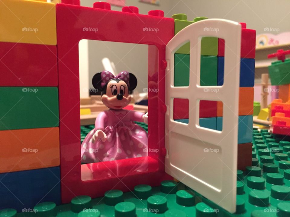 Lego door with Minnie