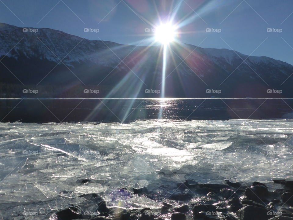 Sunrays and ice