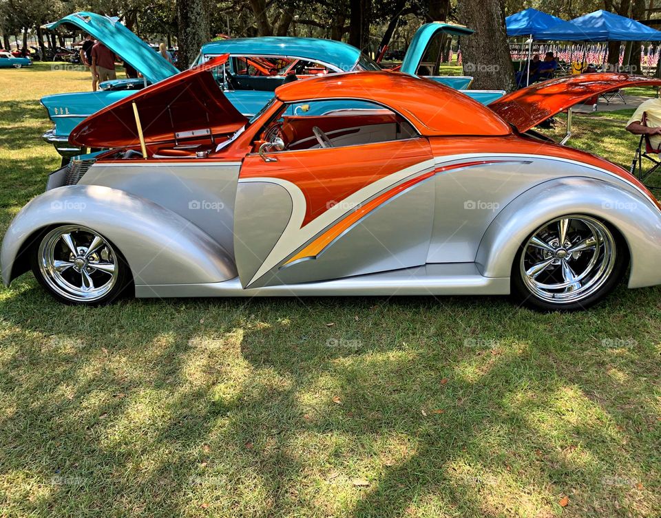 A beautiful, shiny 1937 Ford Wildrod 440 horsepower 