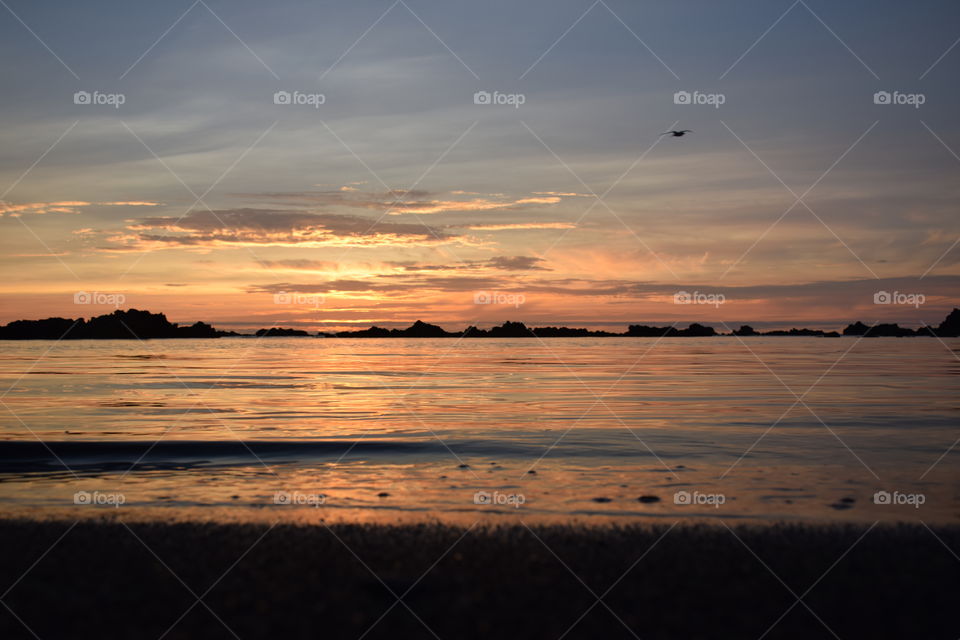 Sunset at corvo island