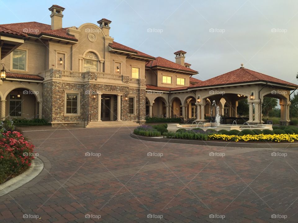 TPC Sawgrass Clubhouse. This photo was taken by me to night before my wedding. 
