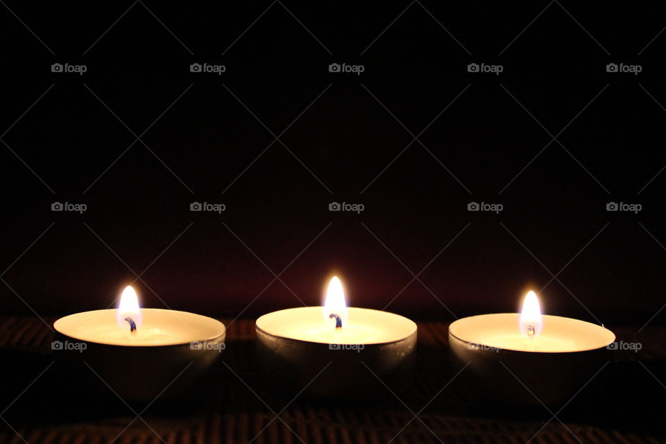 three candles