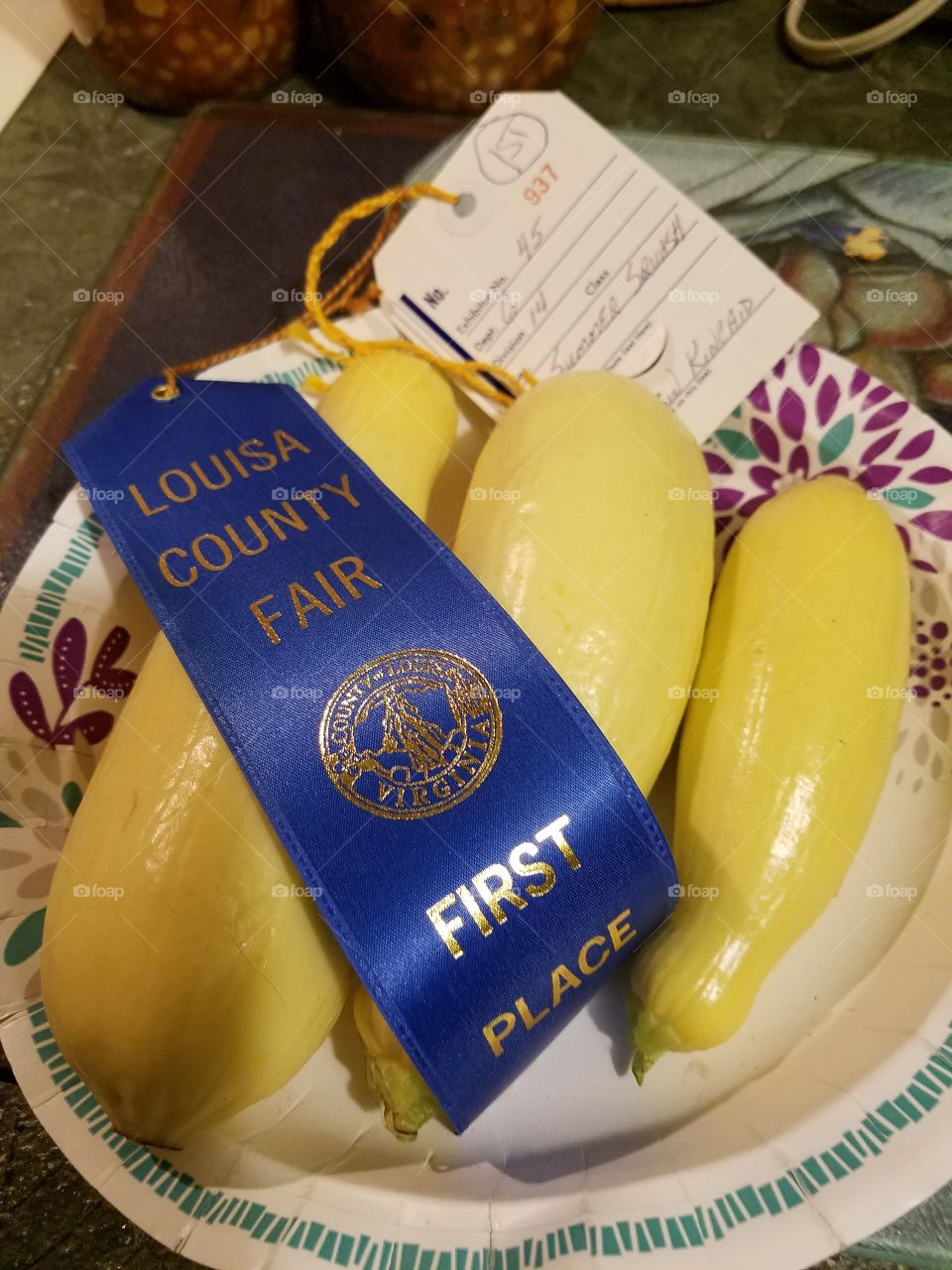 Prize winning Squash. Louisa County Fair 2017