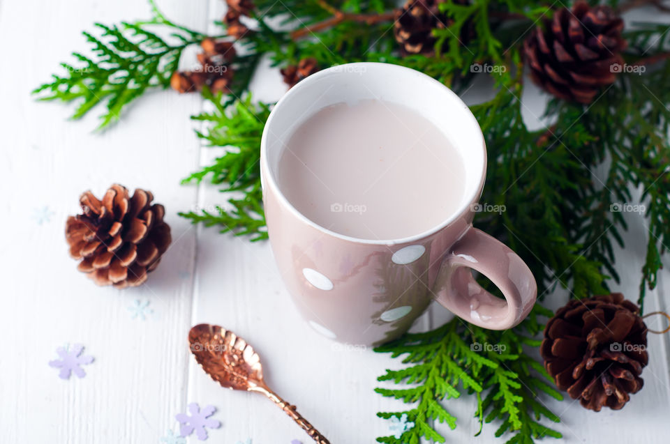 A cup of hot chocolate