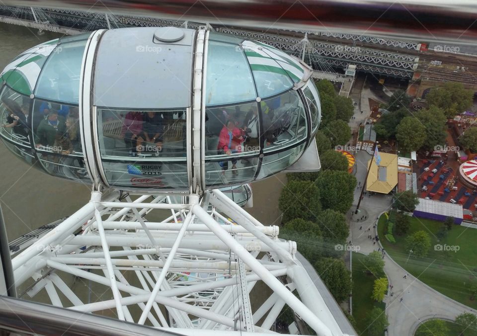 The Pod below on the London Eye