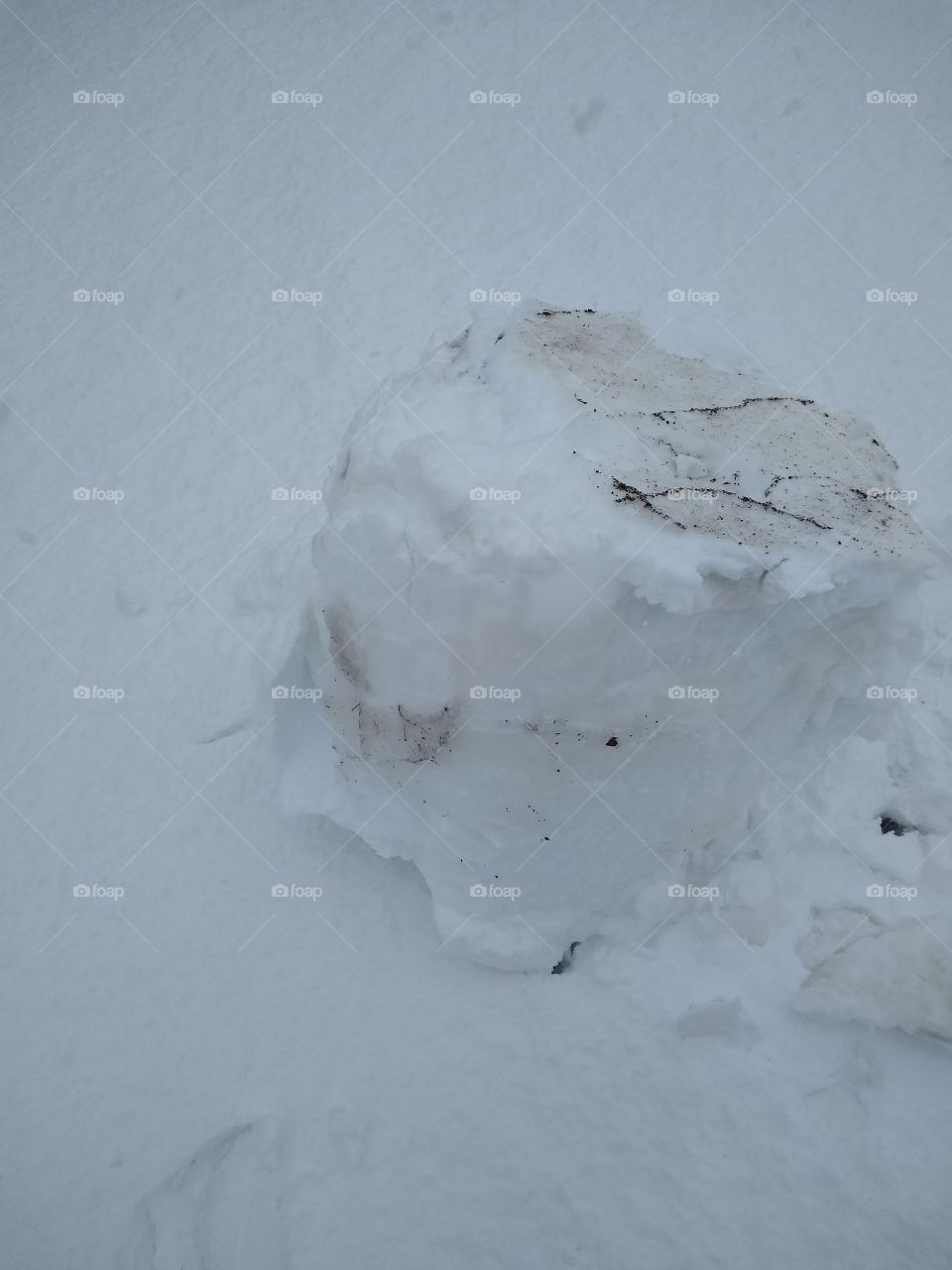 snow boulder