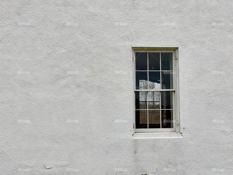 A window in an old farmhouse 