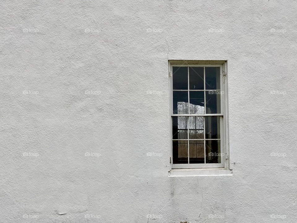 A window in an old farmhouse 