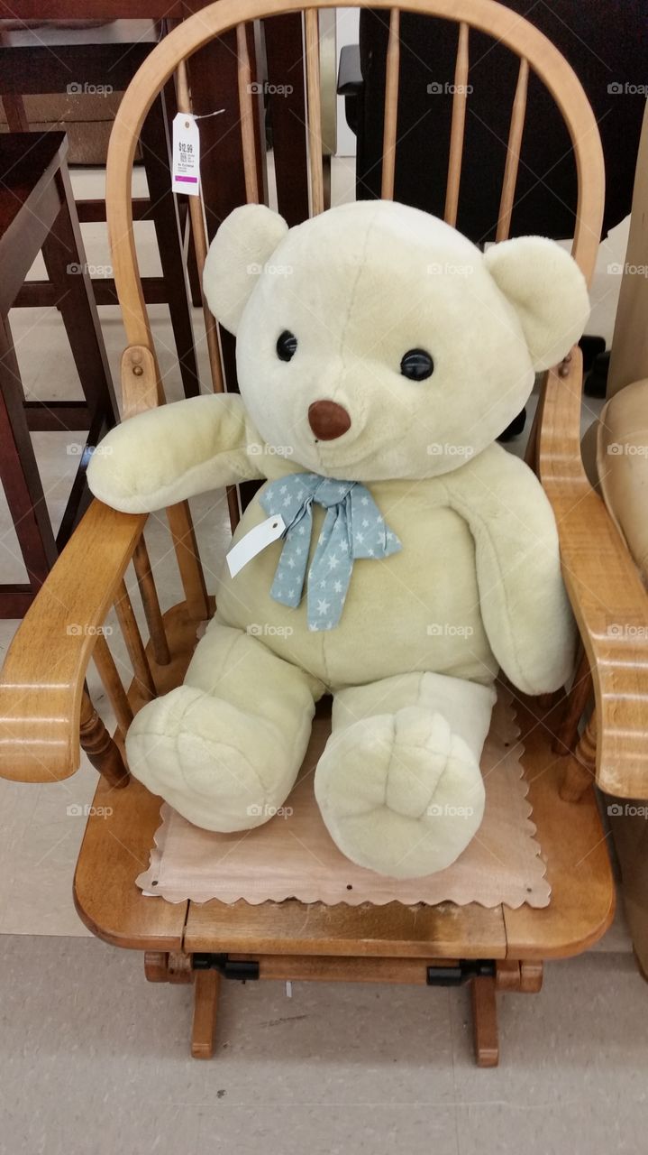 How much is the bear in the rocking chair