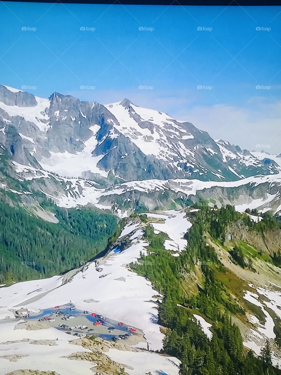 American Mountains on the top