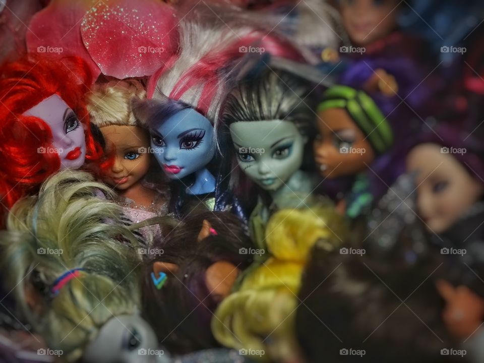 Colorful Dolls. Collection Of Colorful Dolls
