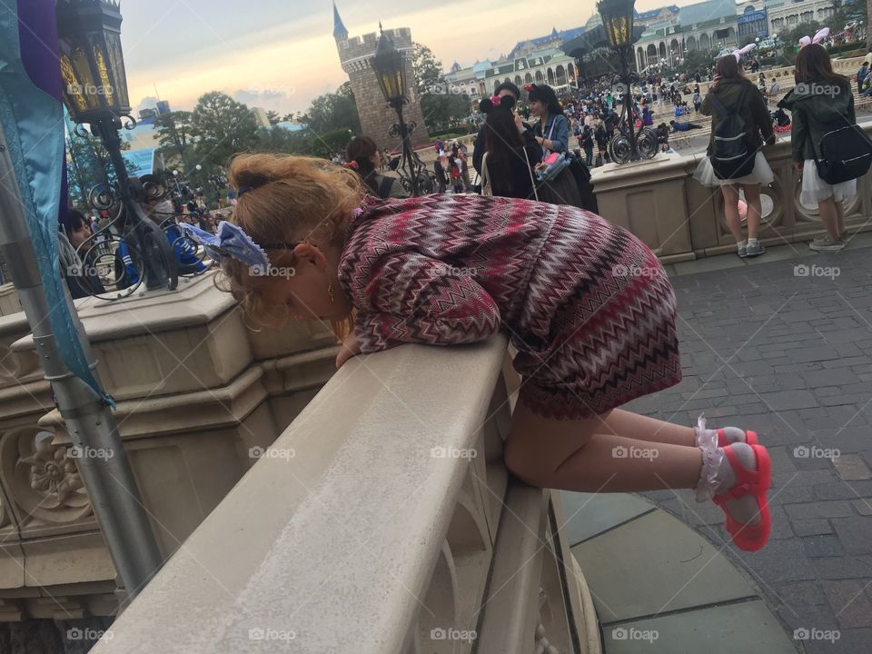 Disneyland Tokyo redhead