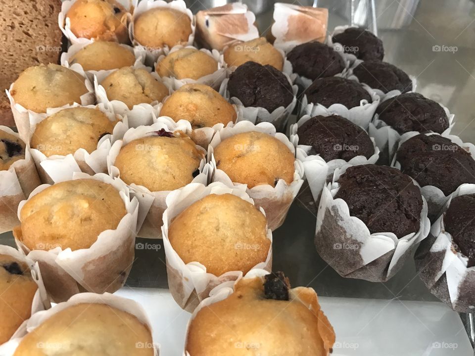 Selection of muffins