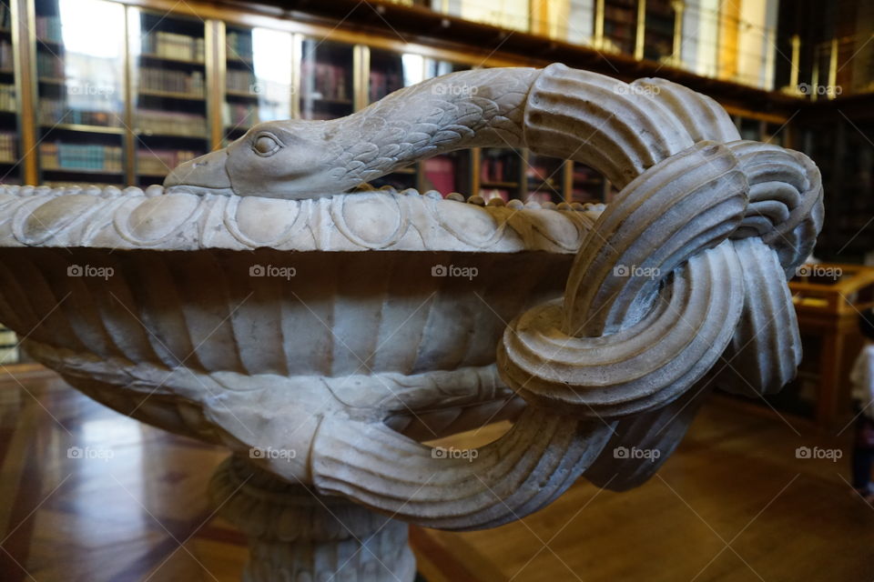 Urn  in the British Museum Library .. tangled neck